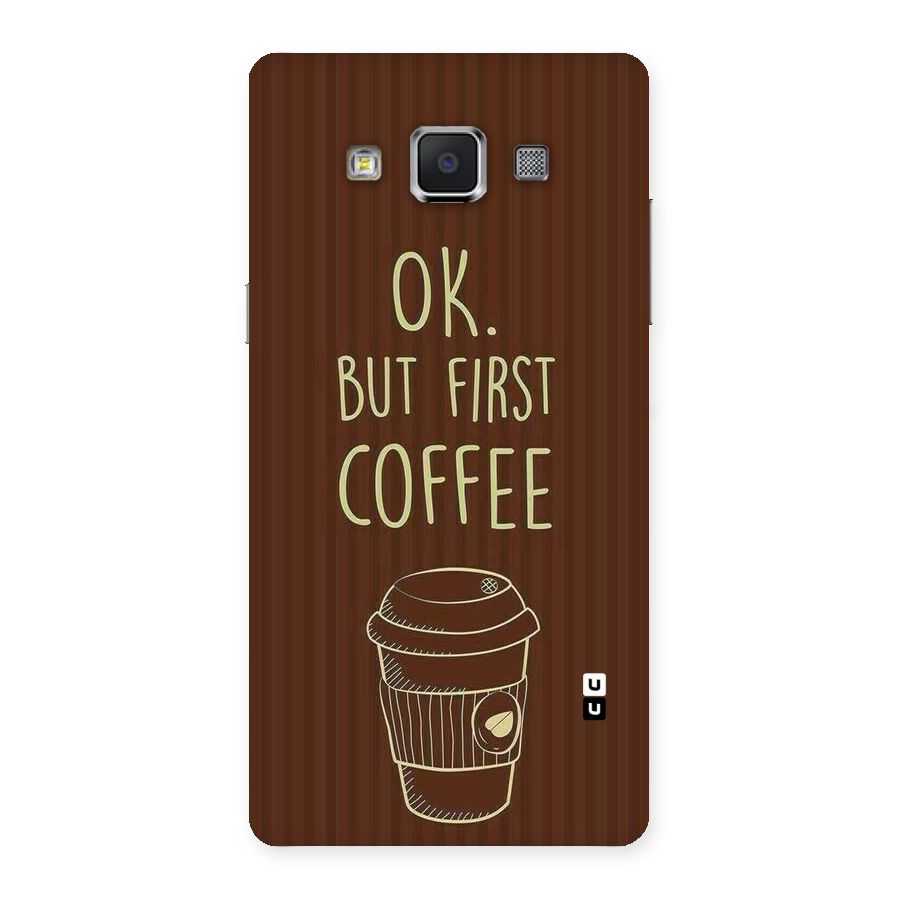 Coffee Stripes Back Case for Samsung Galaxy A5