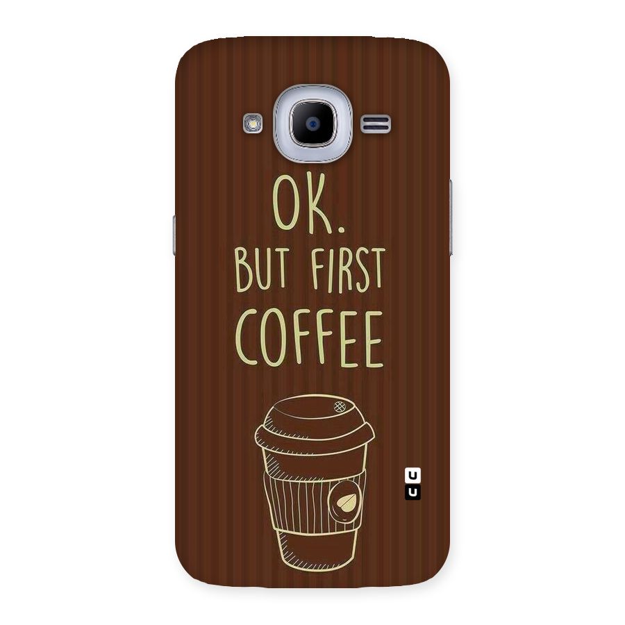 Coffee Stripes Back Case for Samsung Galaxy J2 Pro