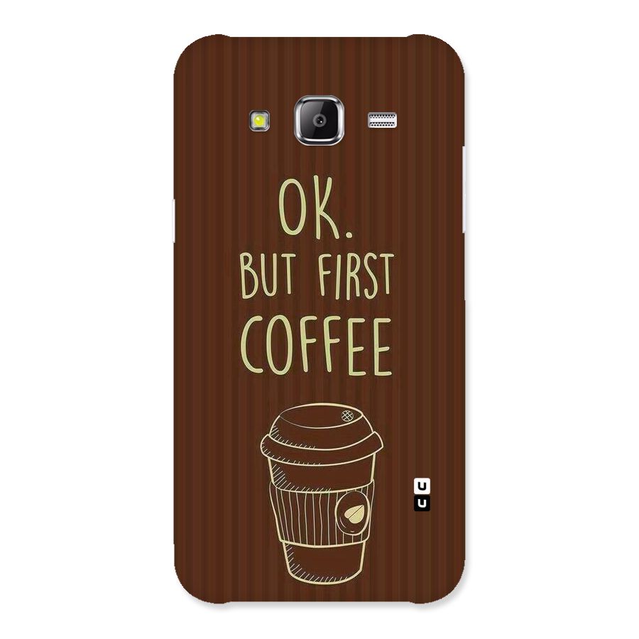 Coffee Stripes Back Case for Samsung Galaxy J5