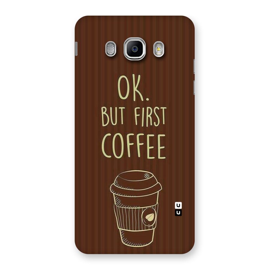 Coffee Stripes Back Case for Samsung Galaxy J5 2016