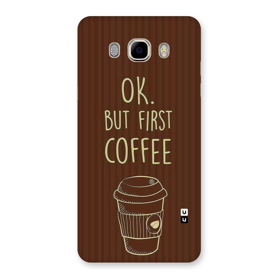Coffee Stripes Back Case for Samsung Galaxy J7 2016