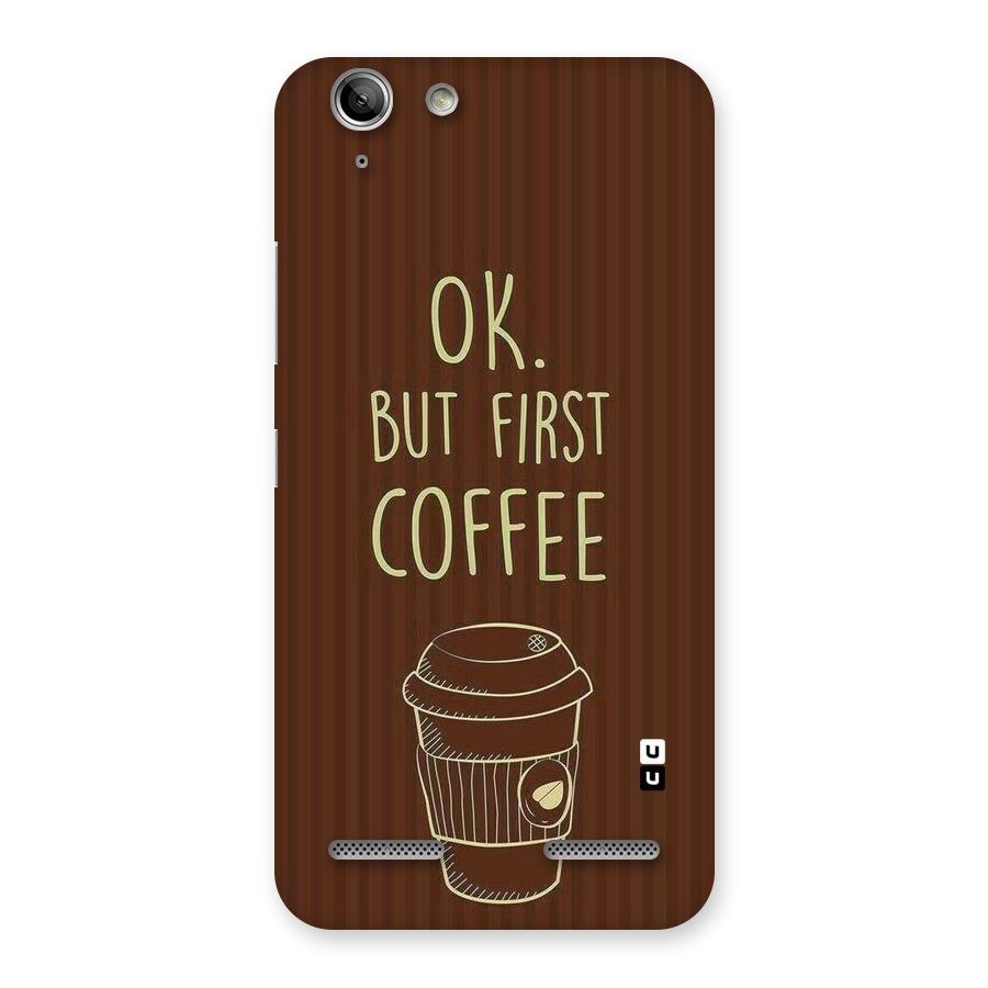 Coffee Stripes Back Case for Vibe K5