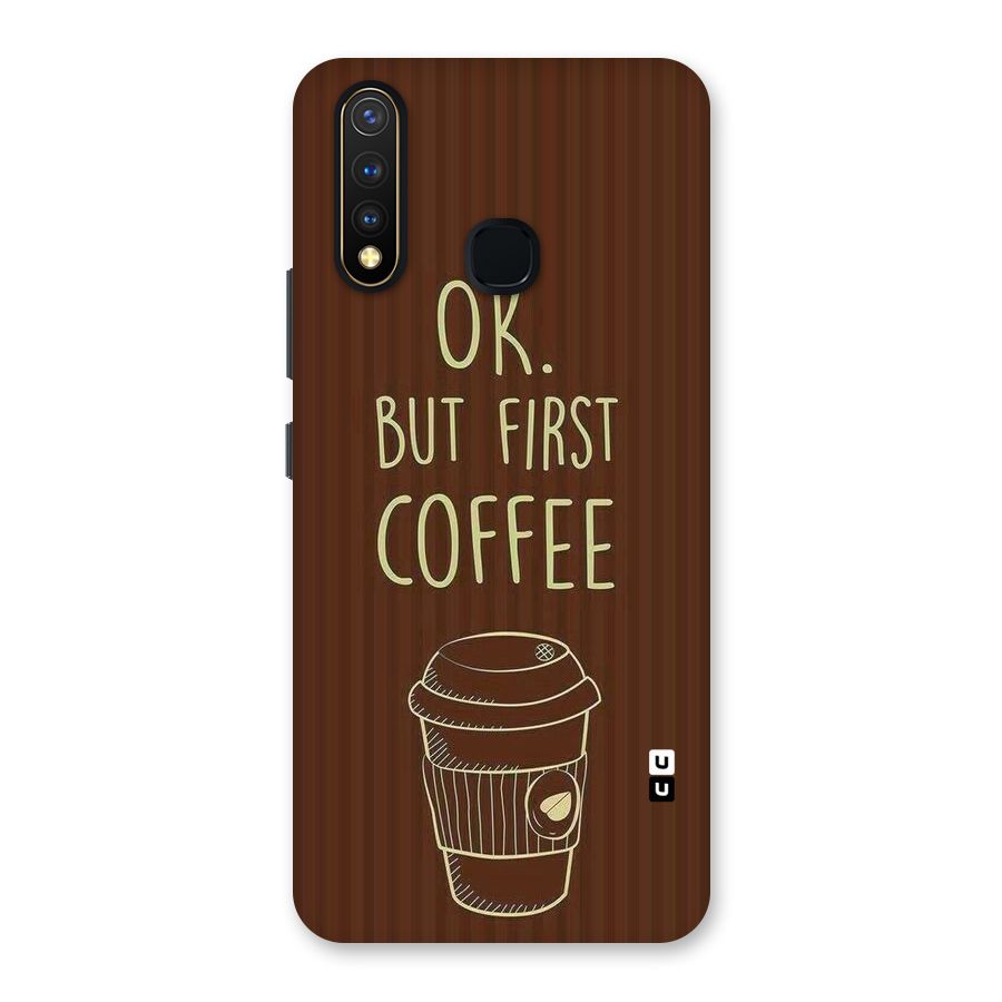 Coffee Stripes Back Case for Vivo U20