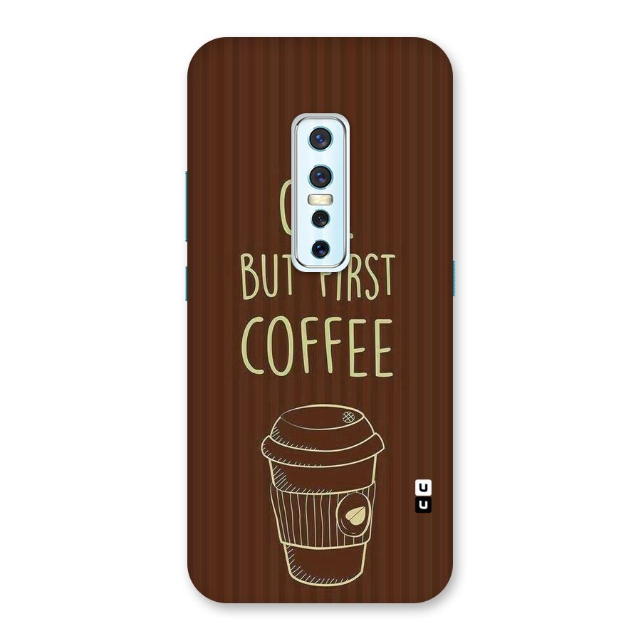Coffee Stripes Back Case for Vivo V17 Pro