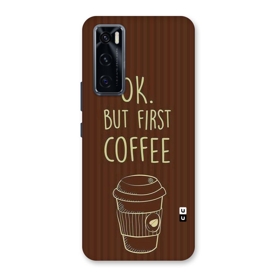 Coffee Stripes Back Case for Vivo V20 SE
