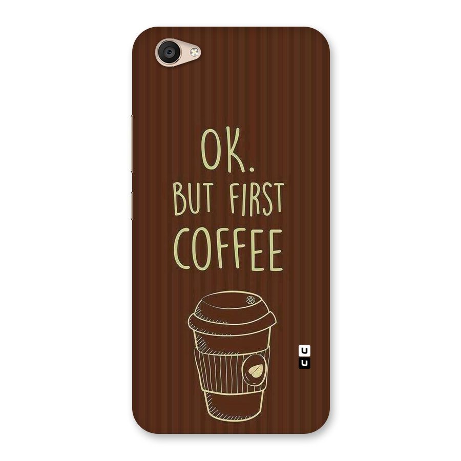 Coffee Stripes Back Case for Vivo V5 Plus