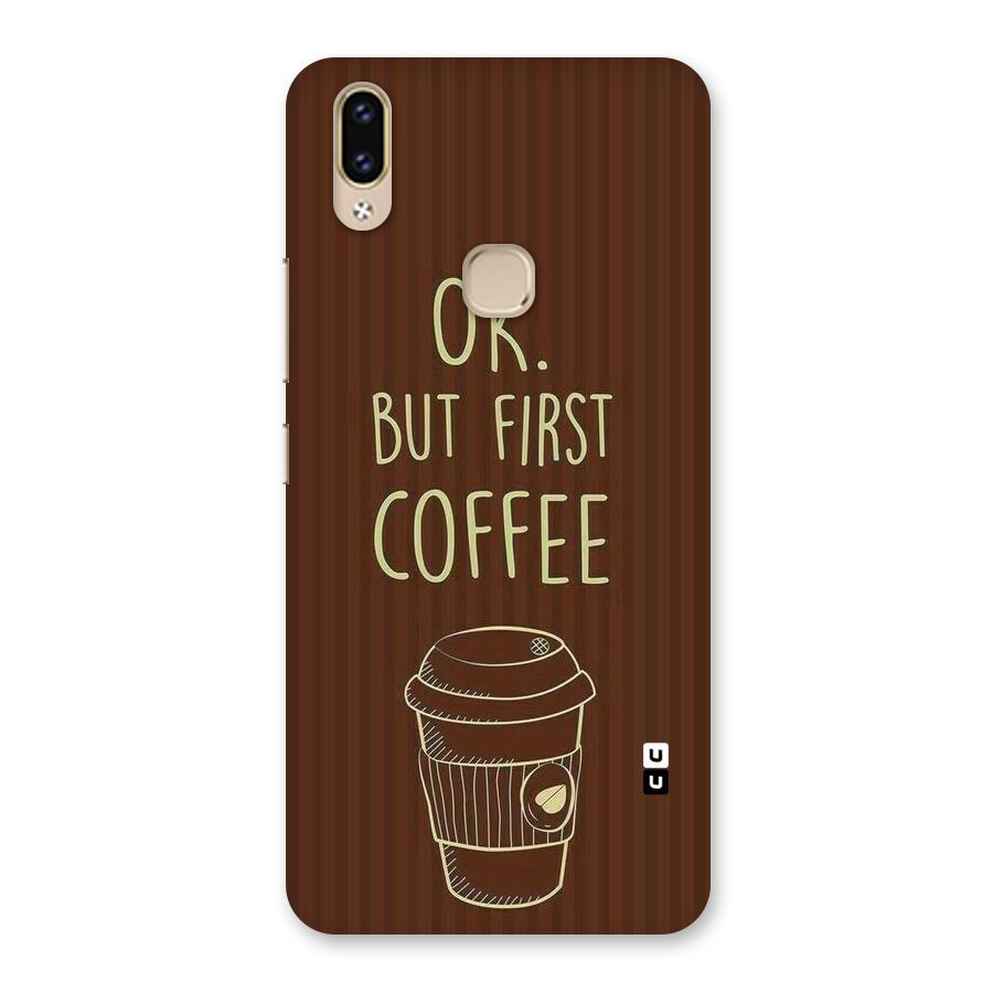 Coffee Stripes Back Case for Vivo V9 Youth