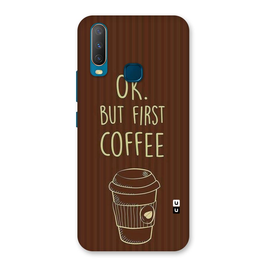 Coffee Stripes Back Case for Vivo Y15