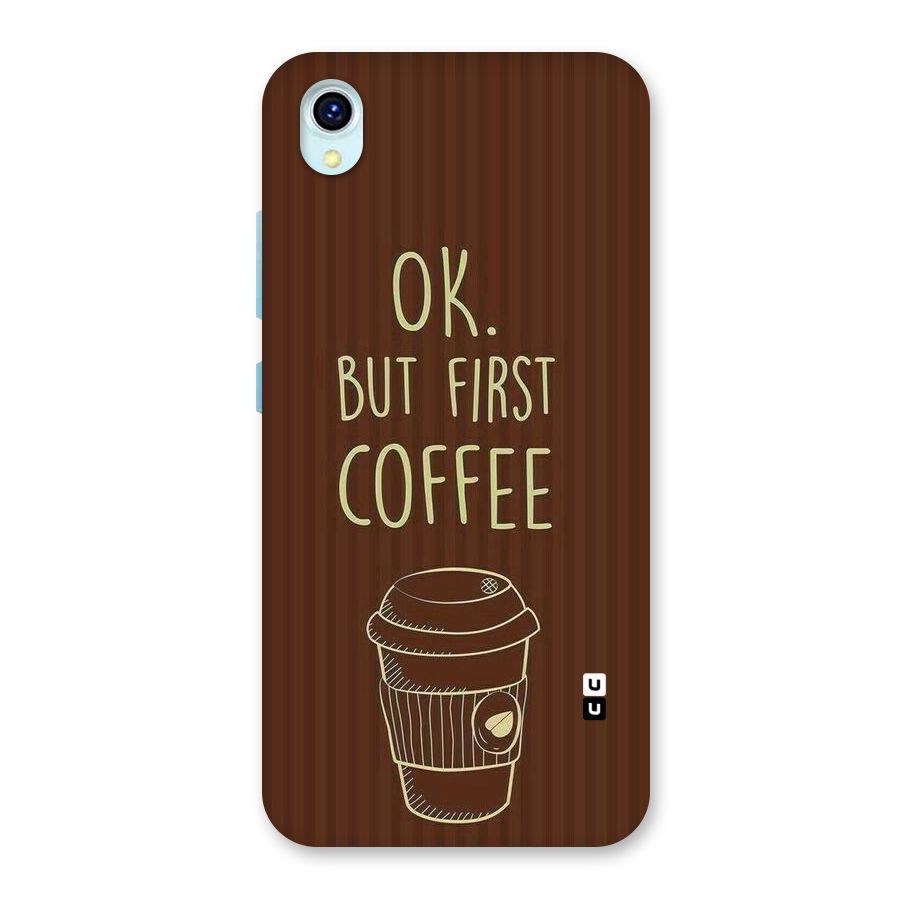 Coffee Stripes Back Case for Vivo Y1s