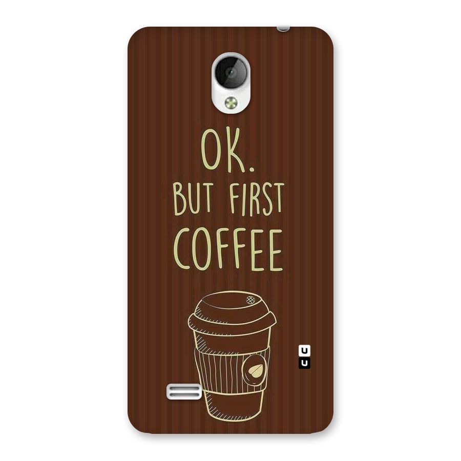 Coffee Stripes Back Case for Vivo Y21