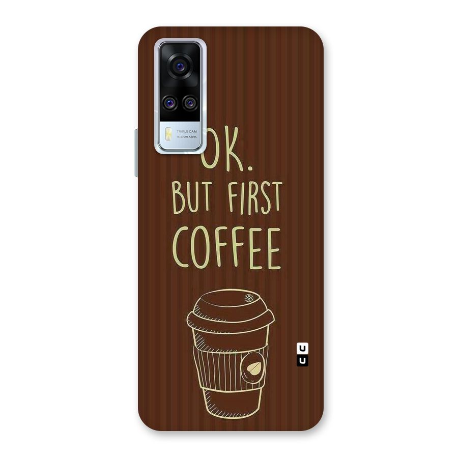 Coffee Stripes Back Case for Vivo Y31