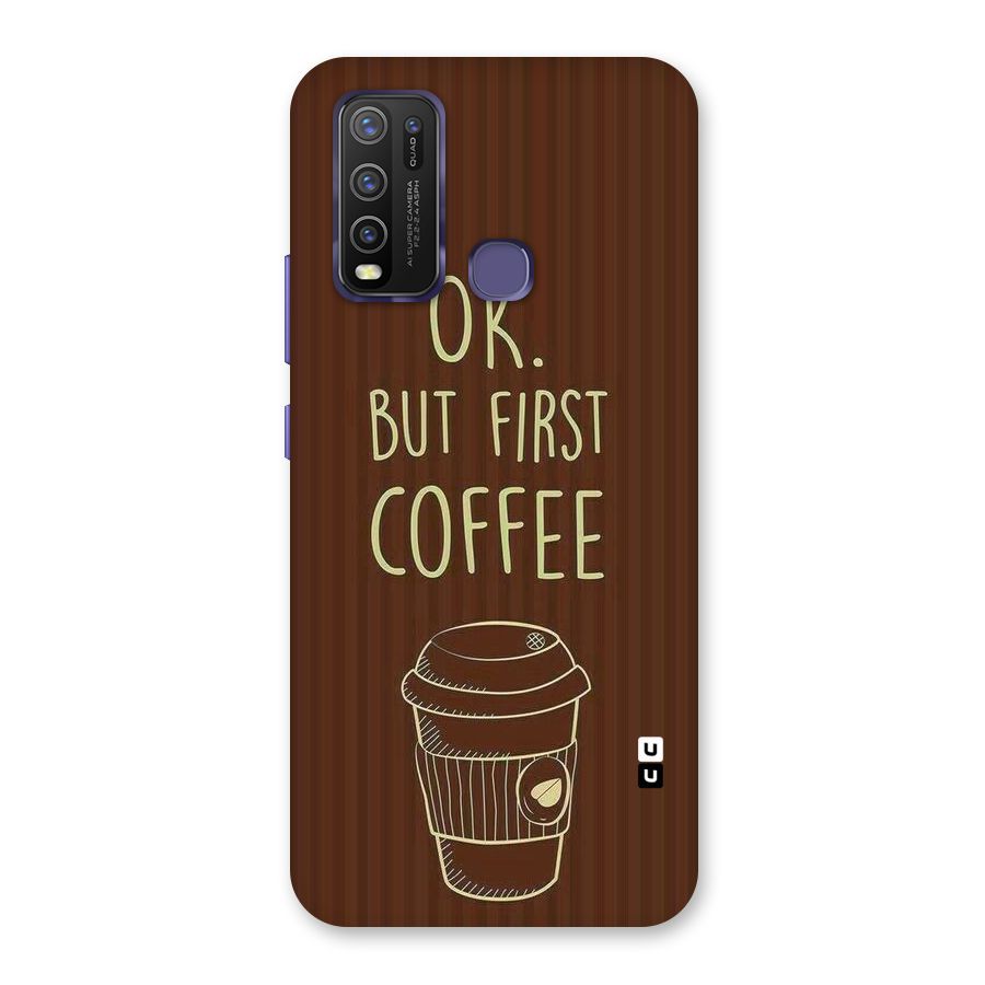 Coffee Stripes Back Case for Vivo Y50