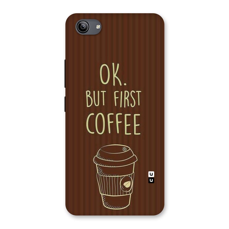 Coffee Stripes Back Case for Vivo Y81i