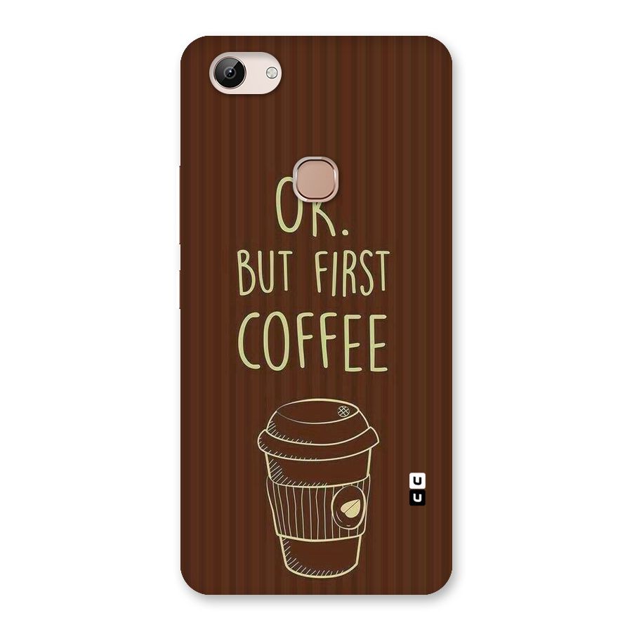 Coffee Stripes Back Case for Vivo Y83