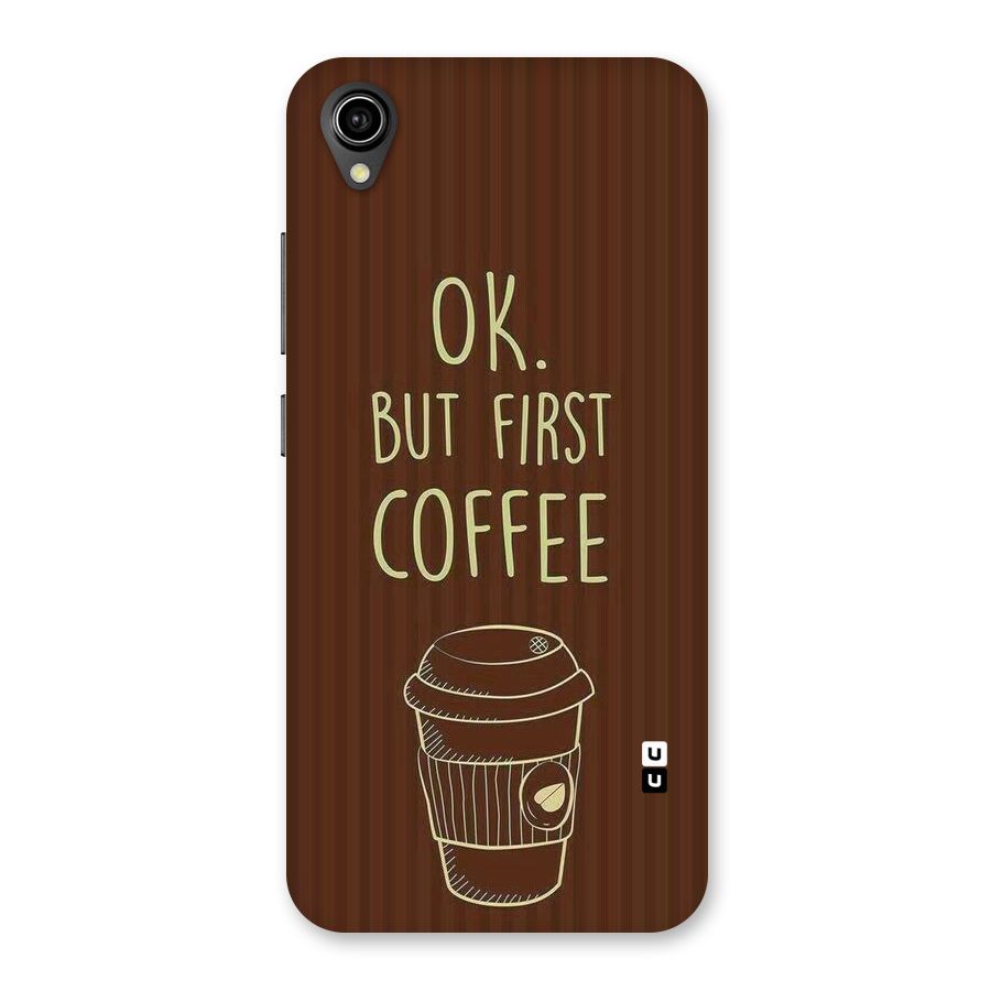 Coffee Stripes Back Case for Vivo Y90