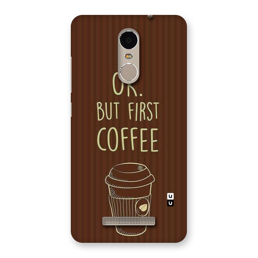 Coffee Stripes Back Case for Xiaomi Redmi Note 3