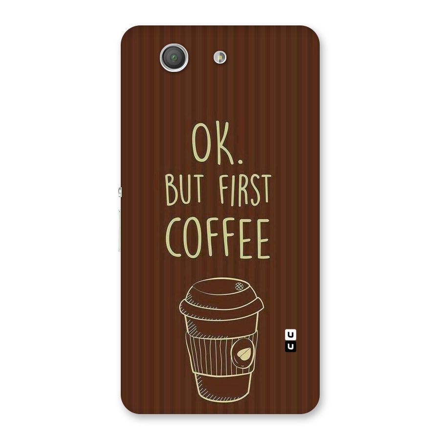 Coffee Stripes Back Case for Xperia Z3 Compact