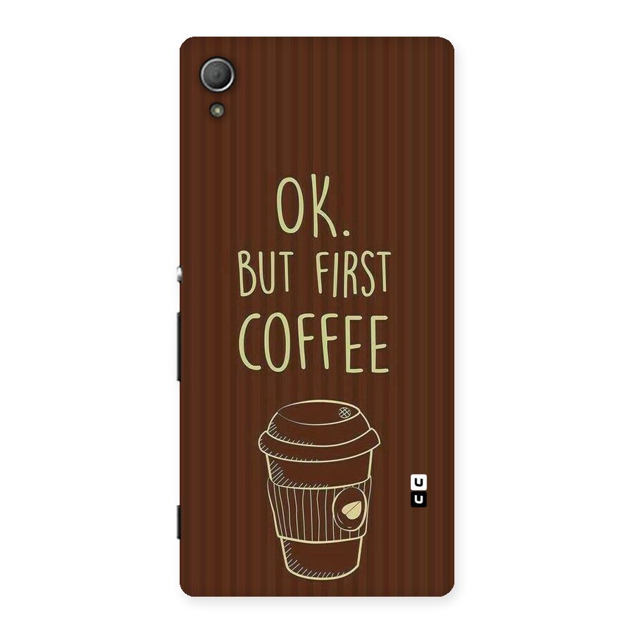 Coffee Stripes Back Case for Xperia Z4