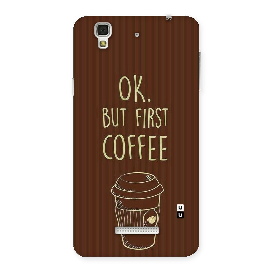 Coffee Stripes Back Case for YU Yureka Plus