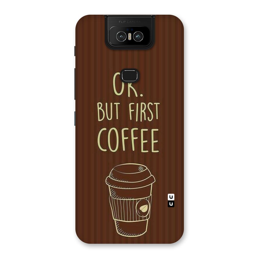 Coffee Stripes Back Case for Zenfone 6z