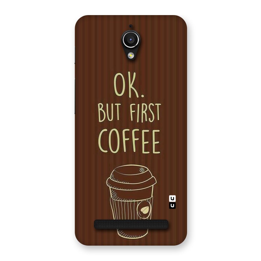 Coffee Stripes Back Case for Zenfone Go