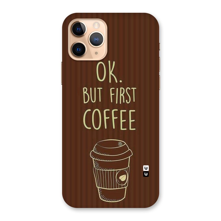 Coffee Stripes Back Case for iPhone 11 Pro