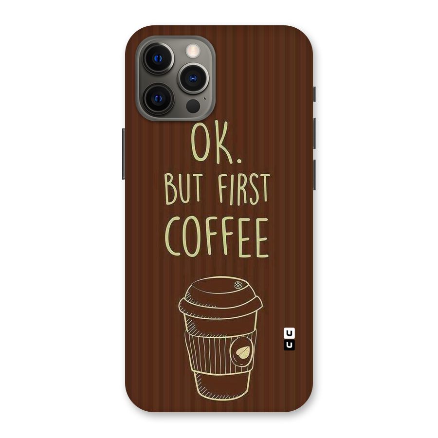 Coffee Stripes Back Case for iPhone 12 Pro Max