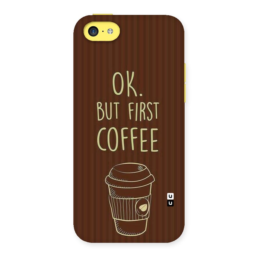 Coffee Stripes Back Case for iPhone 5C