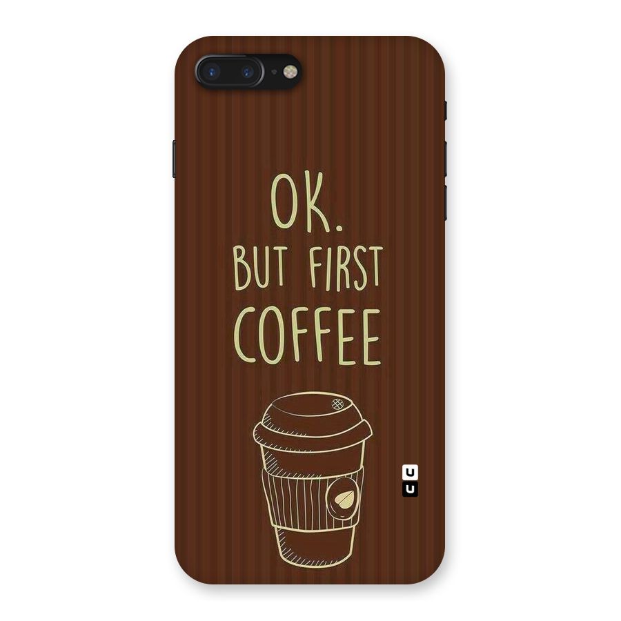 Coffee Stripes Back Case for iPhone 7 Plus