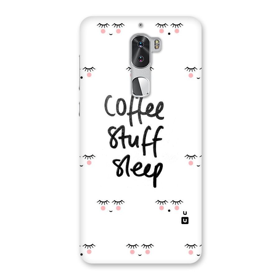 Coffee Stuff Sleep Back Case for Coolpad Cool 1