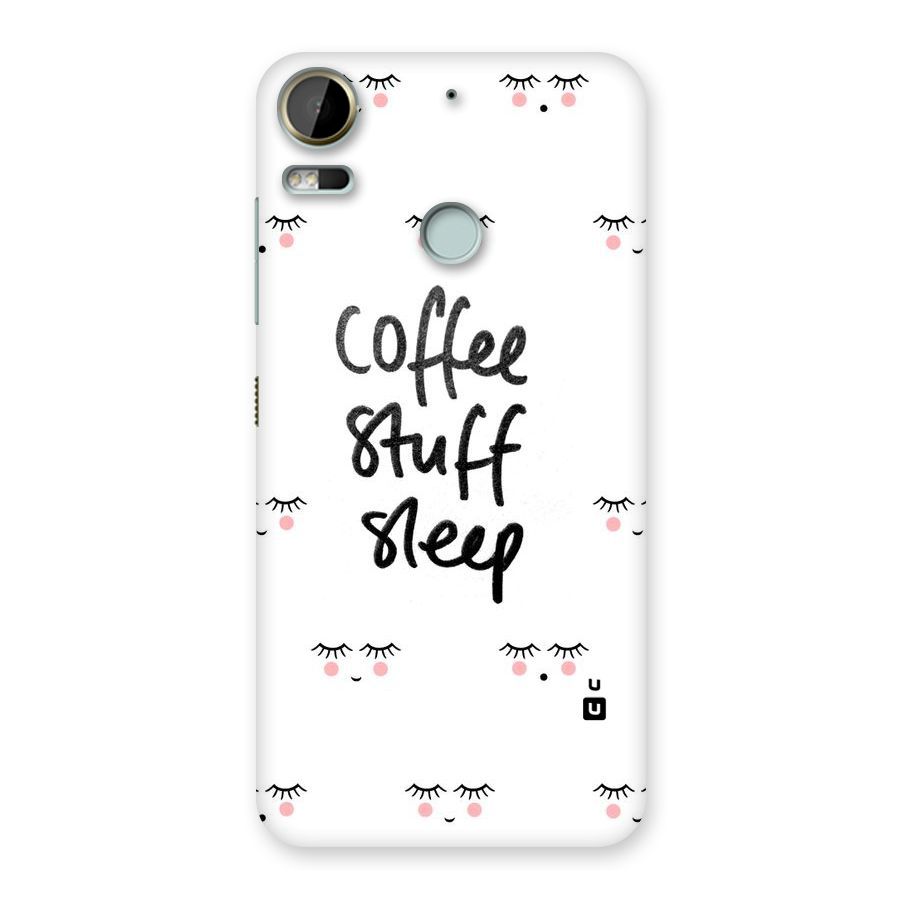 Coffee Stuff Sleep Back Case for Desire 10 Pro