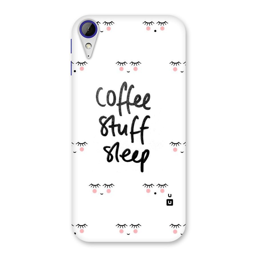 Coffee Stuff Sleep Back Case for Desire 830