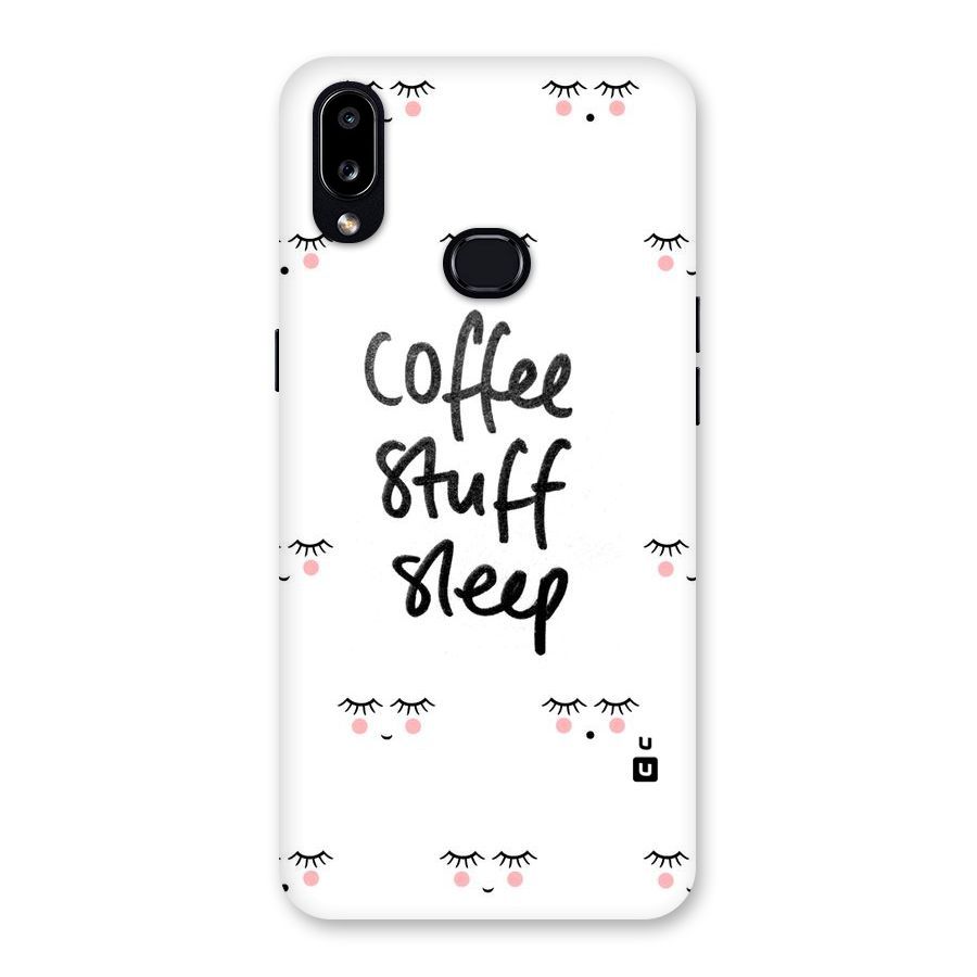 Coffee Stuff Sleep Back Case for Galaxy A10s