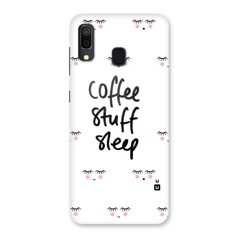 Coffee Stuff Sleep Back Case for Galaxy A30