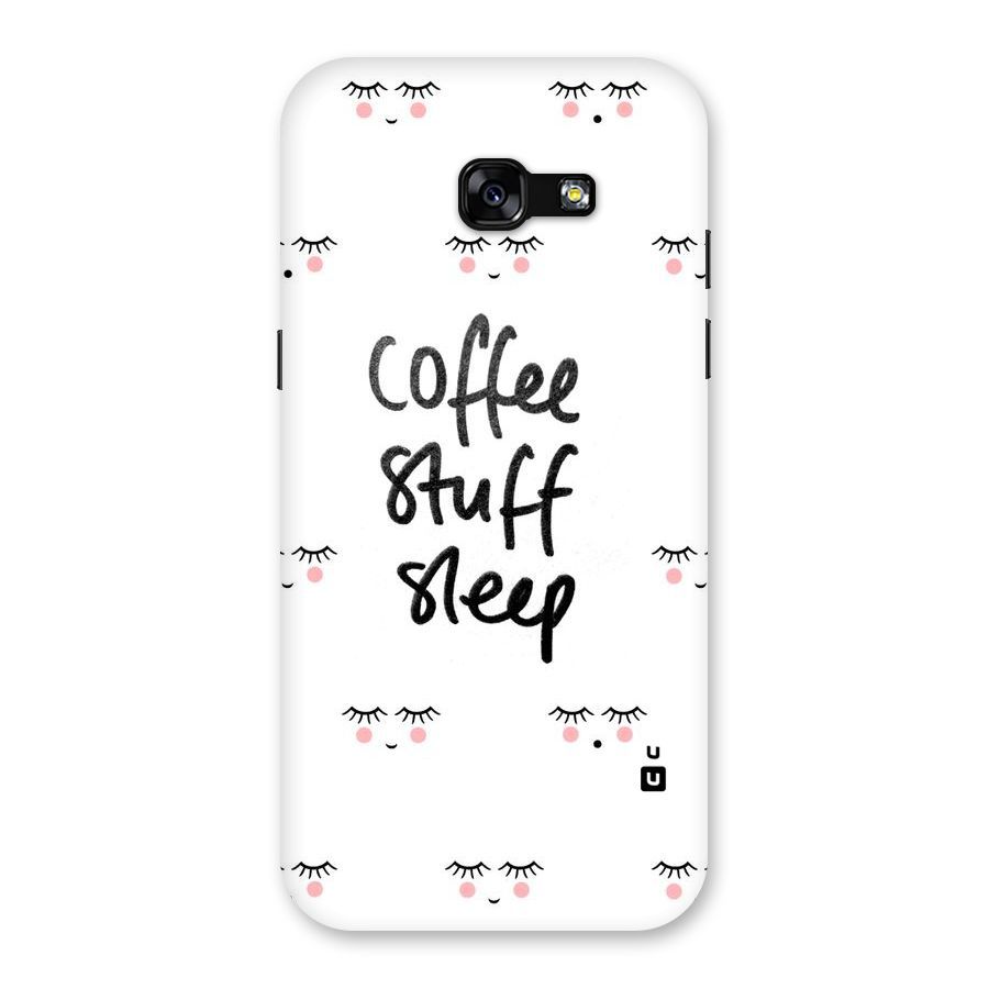 Coffee Stuff Sleep Back Case for Galaxy A5 2017