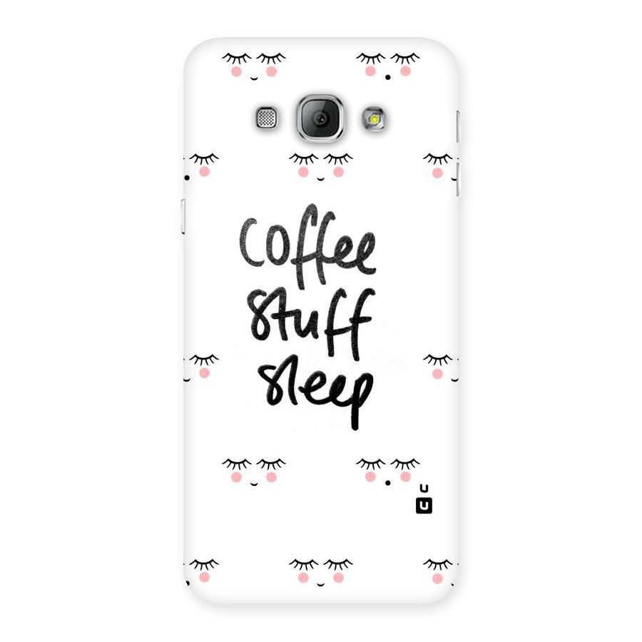 Coffee Stuff Sleep Back Case for Galaxy A8
