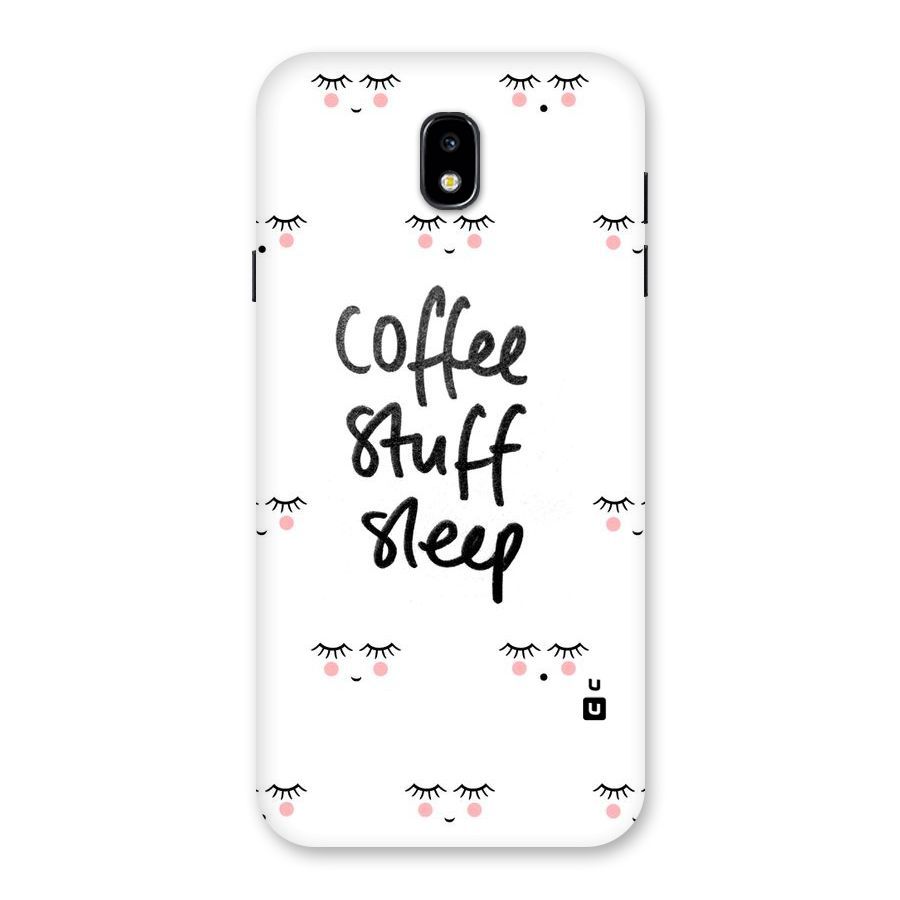 Coffee Stuff Sleep Back Case for Galaxy J7 Pro