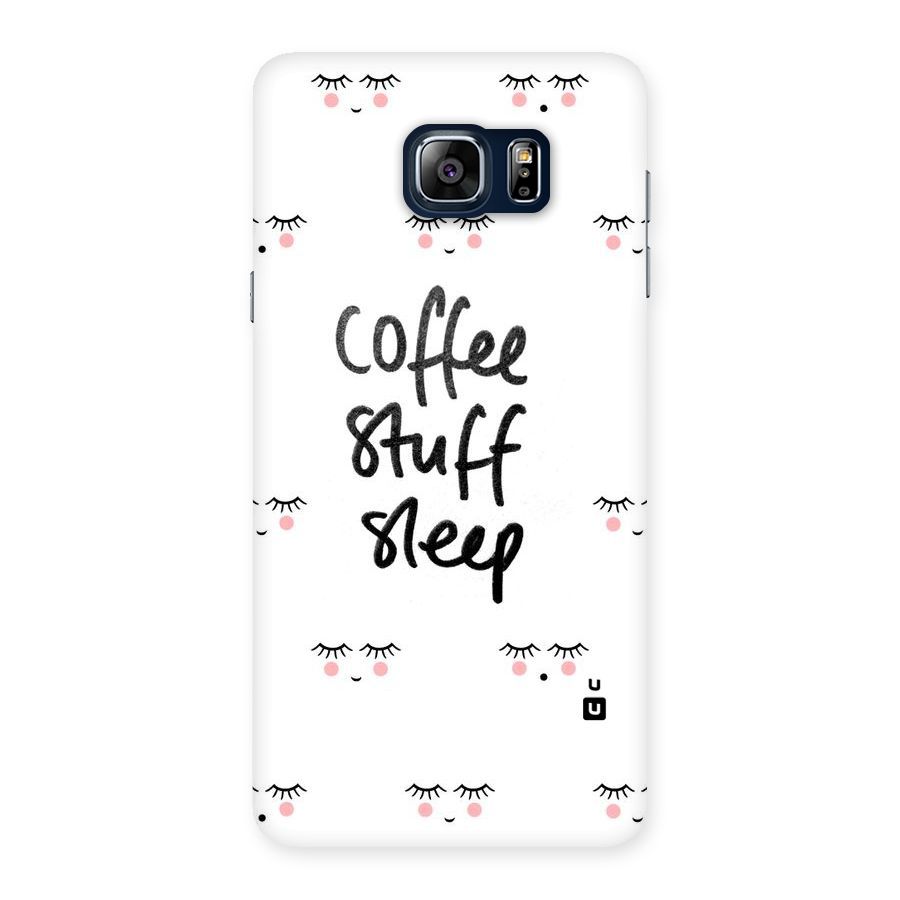 Coffee Stuff Sleep Back Case for Galaxy Note 5