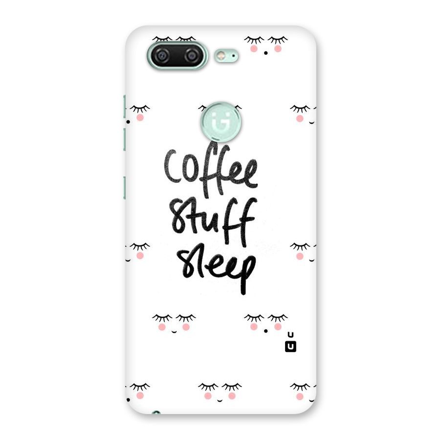 Coffee Stuff Sleep Back Case for Gionee S10