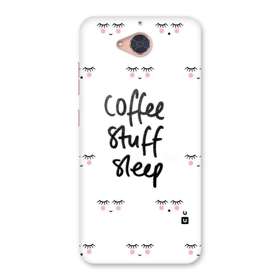 Coffee Stuff Sleep Back Case for Gionee S6 Pro