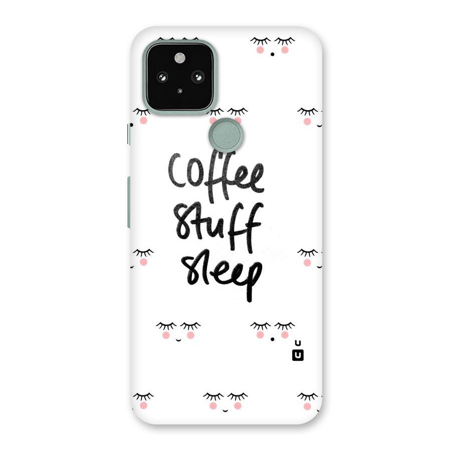 Coffee Stuff Sleep Back Case for Google Pixel 5