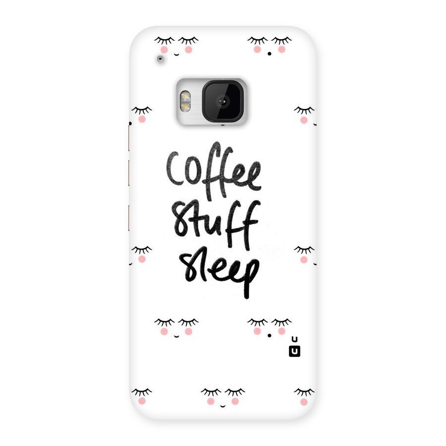 Coffee Stuff Sleep Back Case for HTC One M9