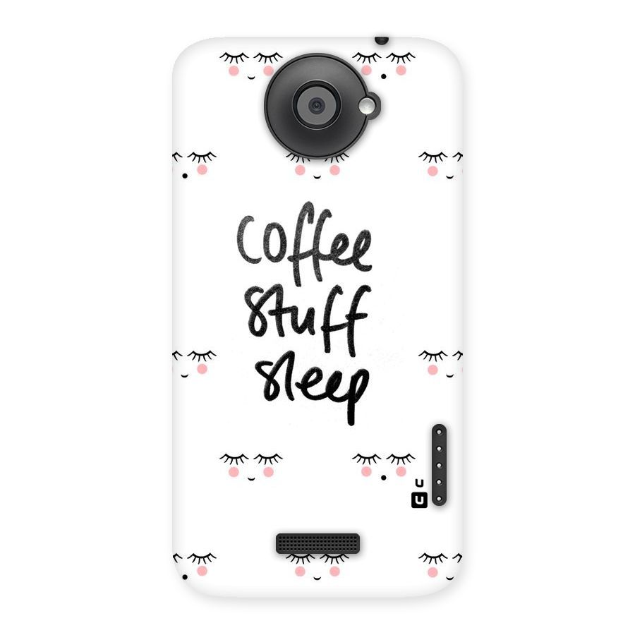 Coffee Stuff Sleep Back Case for HTC One X