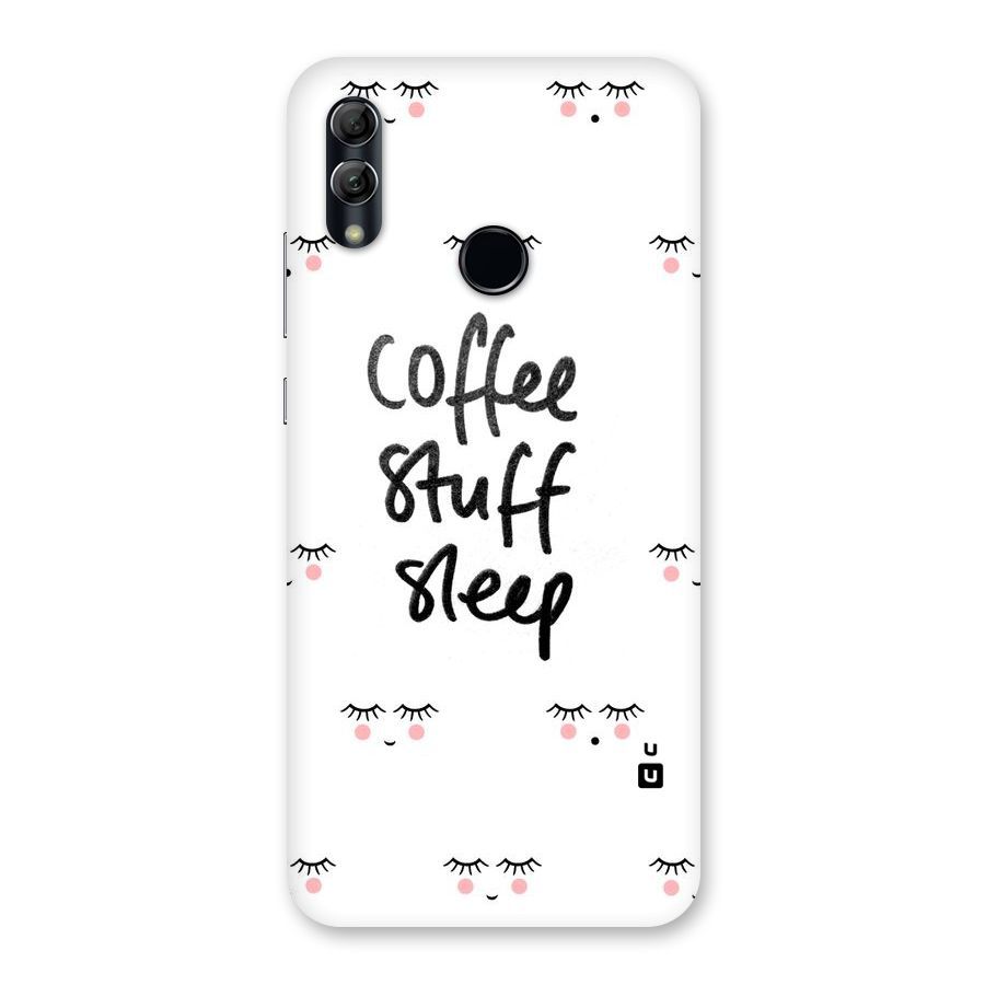 Coffee Stuff Sleep Back Case for Honor 10 Lite