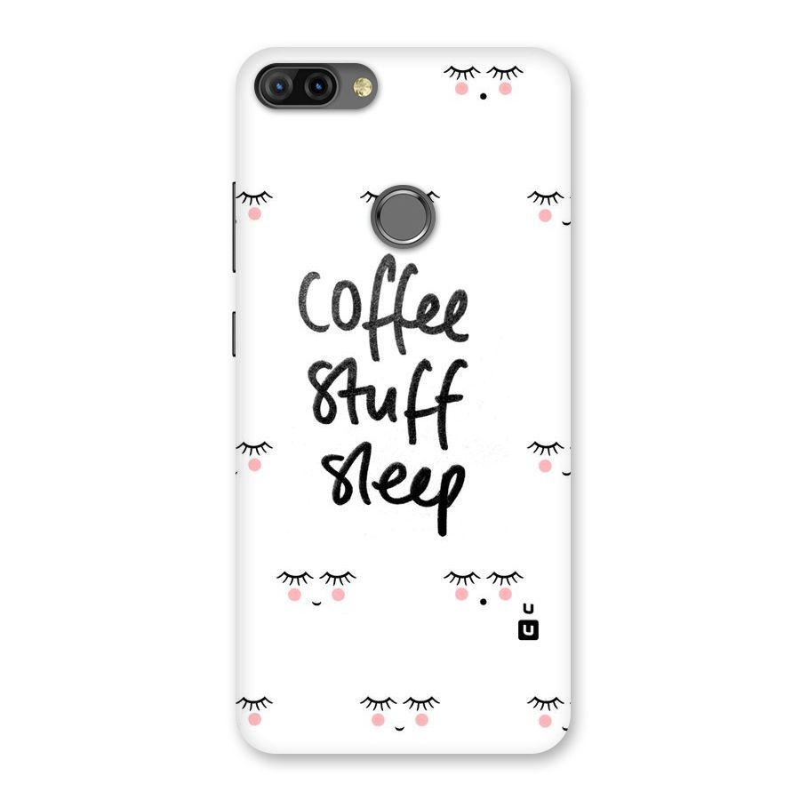 Coffee Stuff Sleep Back Case for Infinix Hot 6 Pro