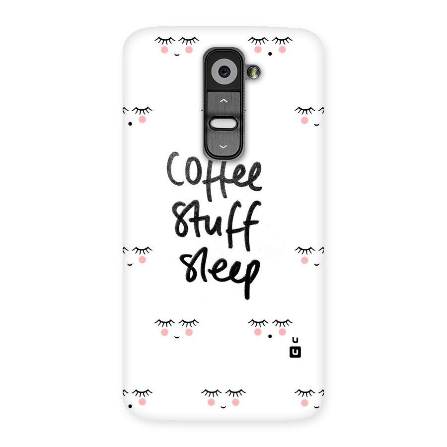 Coffee Stuff Sleep Back Case for LG G2