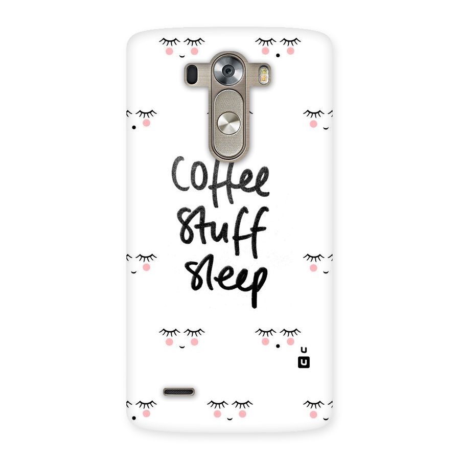 Coffee Stuff Sleep Back Case for LG G3