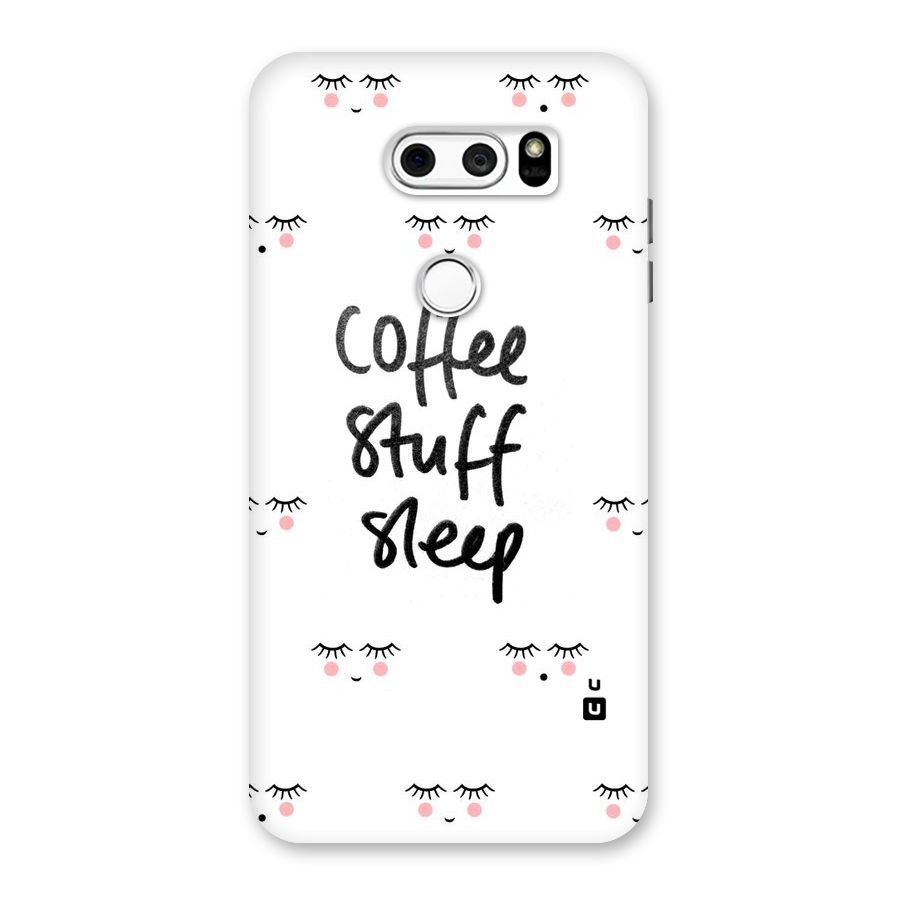 Coffee Stuff Sleep Back Case for LG V30