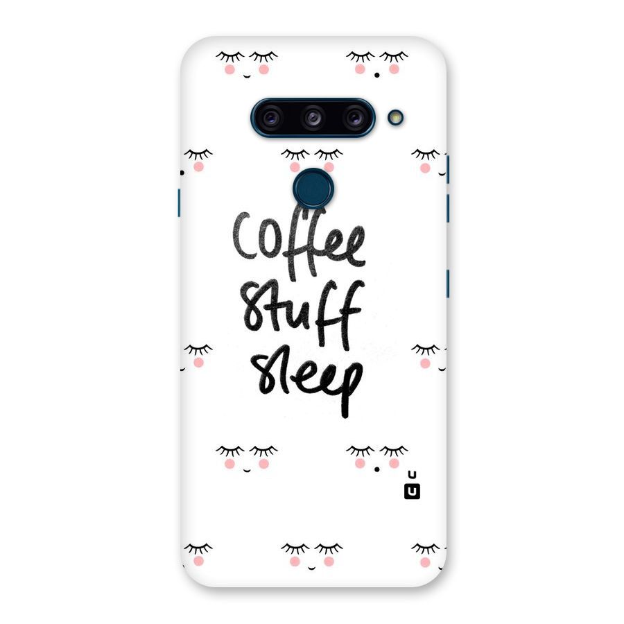 Coffee Stuff Sleep Back Case for LG  V40 ThinQ