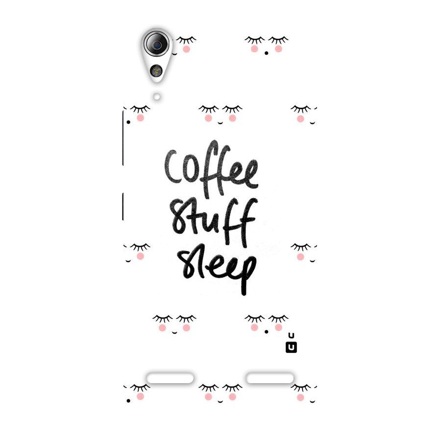 Coffee Stuff Sleep Back Case for Lenovo A6000